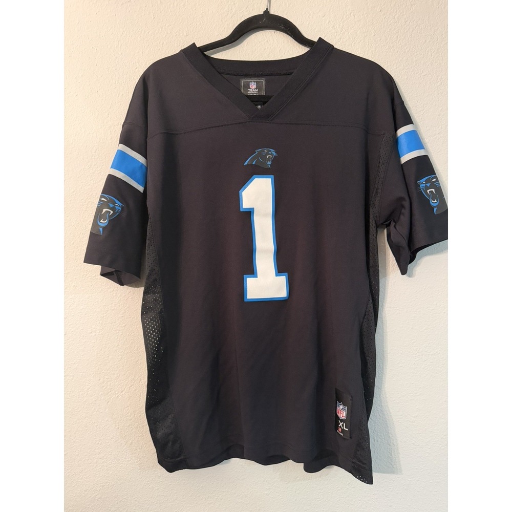 NFL Team Carolina Panthers #1 Cam Newton NFL Football Jersey Youth Size XL